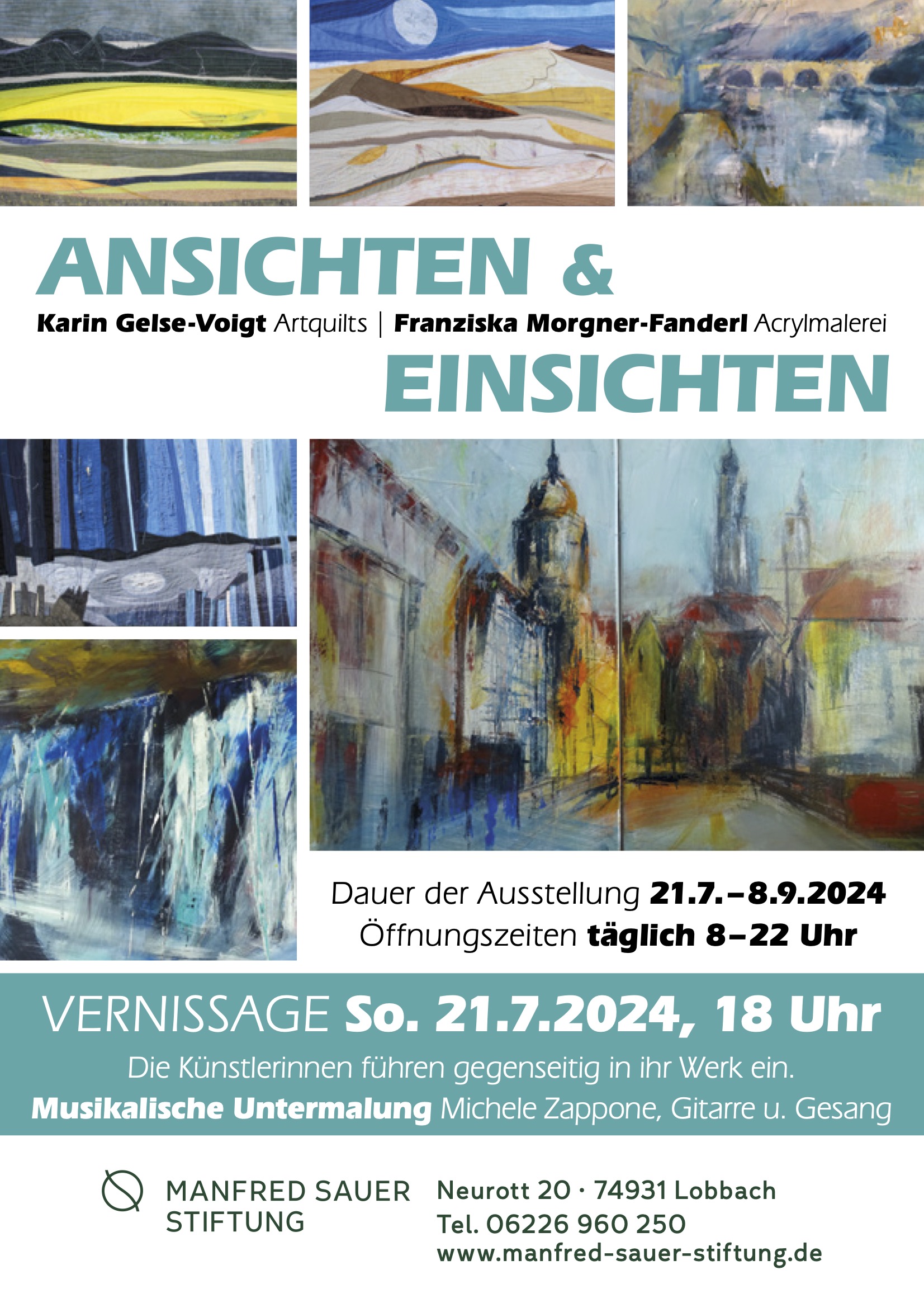 Ausstellung in der MANFRED Sauer Stiftung - Franziska Morgner-Fanderl